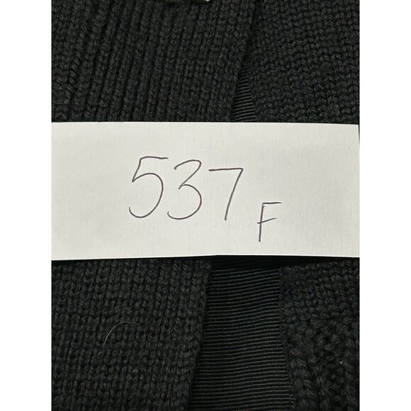 Michael Kors Black Long Cardigan Button Closures and Front Pockets SZ Small - Picture 10 of 10